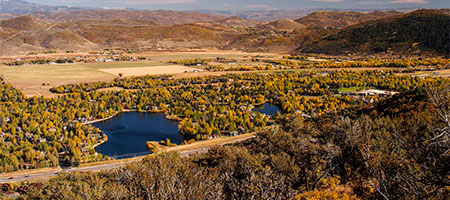 Aerial view of Silver Springs community